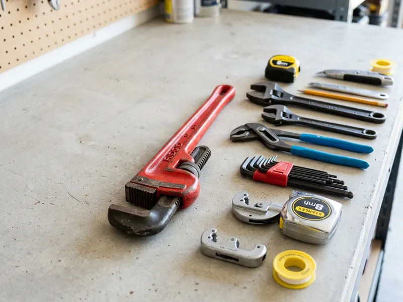 Professional plumbers in Brecon, OH equipped with top-tier tools for residential and commercial plumbing services.